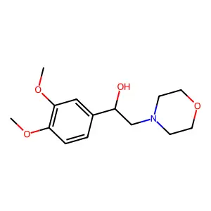 4-Morpholineethanol, alpha-(3,4-dimethoxyphenyl)- structure