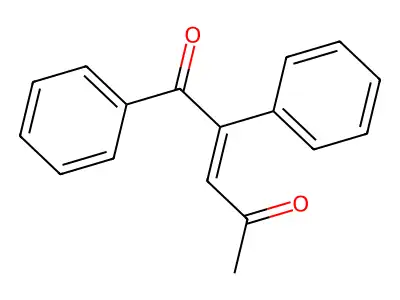 1,2-Diphenylpent-2-ene-1,4-dione structure