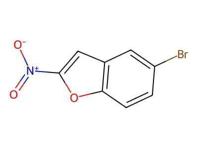 5-Bromo-2-nitro-1-benzofuran structure