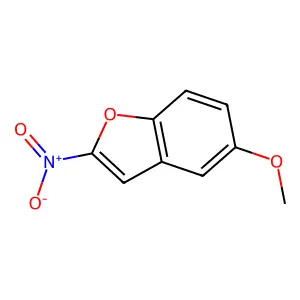 2-Nitro-5-methoxybenzofuran structure
