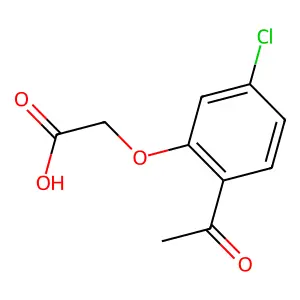 2-(2-Acetyl-5-chlorophenoxy)acetic acid structure