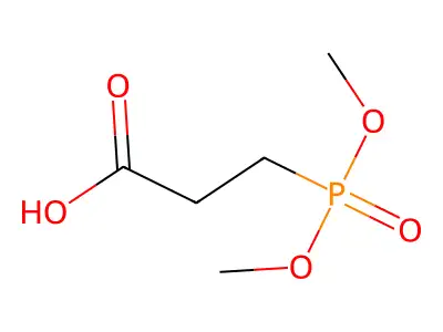 3-(Dimethoxyphosphoryl)propanoic acid structure