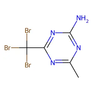 4-甲基-6-(三溴甲基)-1,3,5-三嗪-2-胺 structure