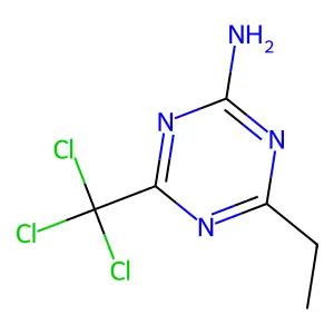4-乙基-6-(三氯甲基)-1,3,5-三嗪-2-胺 structure
