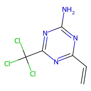 4-Ethenyl-6-(trichloromethyl)-1,3,5-triazin-2-amine structure