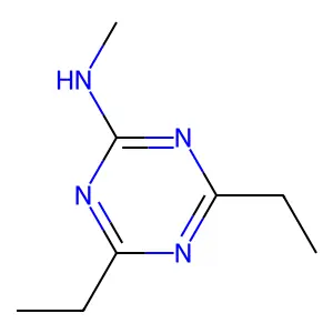 4,6-二乙基-N-甲基-1,3,5-三嗪-2-胺 structure