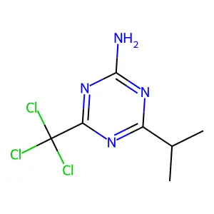4-(Propan-2-yl)-6-(trichloromethyl)-1,3,5-triazin-2-amine structure