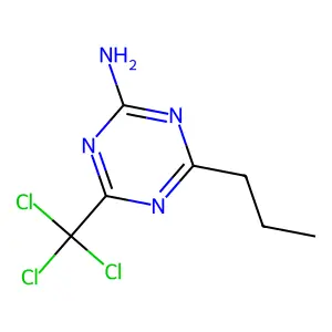 4-丙基-6-(三氯甲基)-1,3,5-三嗪-2-胺 structure
