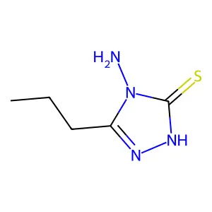 4-Amino-5-propyl-2,4-dihydro-3H-1,2,4-triazole-3-thione structure