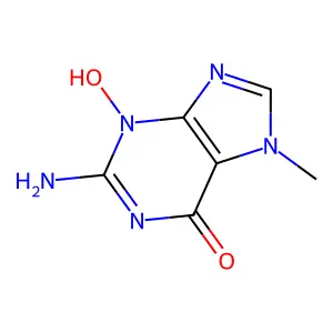 3-Hydroxy-7-methylguanine structure