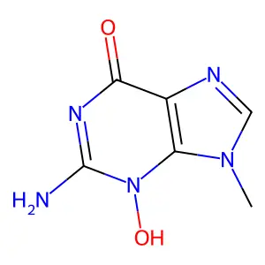 Guanine, 3-hydroxy-9-methyl- structure