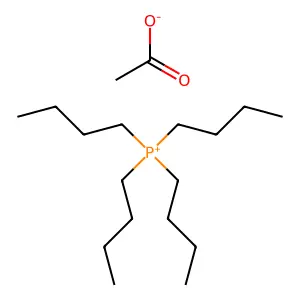 Tetrabutylphosphonium acetate structure
