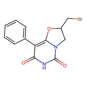 2-(Bromomethyl)-8-phenyl-2,3-dihydro-[1,3]oxazolo[3,2-c]pyrimidine-5,7-dione structure