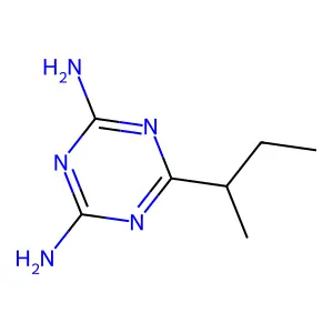 6-仲丁基-1,3,5-三嗪-2,4-二胺 structure