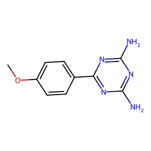 6-(4-甲氧基苯基)-1,3,5-三嗪-2,4-二胺 structure