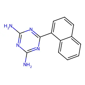 6-(1-萘基)-1,3,5-三嗪-2,4-二胺 structure