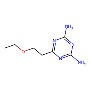 6-(2-乙氧乙基)-1,3,5-三嗪-2,4-二胺 structure