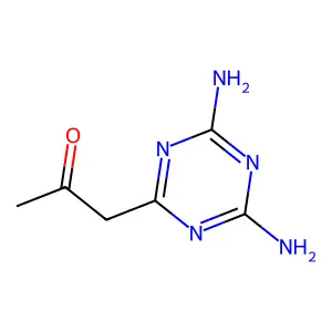 1-(4,6-Diamino-1,3,5-triazin-2-yl)propan-2-one structure