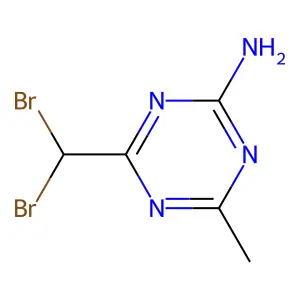 4-(二溴甲基)-6-甲基-1,3,5-三嗪-2-胺 structure