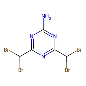 4,6-双(二溴甲基)-1,3,5-三嗪-2-胺 structure