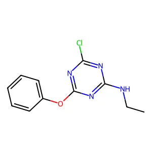4-氯-N-乙基-6-苯氧基-1,3,5-三嗪-2-胺 structure