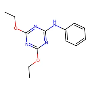 4,6-二乙氧基-N-苯基-1,3,5-三嗪-2-胺 structure