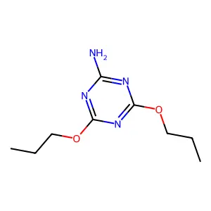 4,6-二丙氧基-1,3,5-三嗪-2-胺 structure