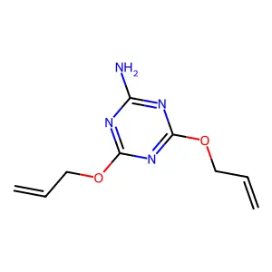 2,4-Diallyloxy-6-amino-1,3,5-triazine structure