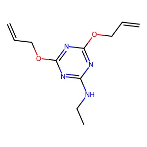 4,6-双(烯丙氧基)-N-乙基-1,3,5-三嗪-2-胺 structure