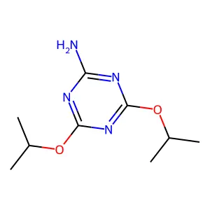 4,6-二异丙氧基-1,3,5-三嗪-2-胺 structure