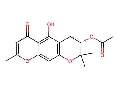 3'-O-Acetylhamaudol structure