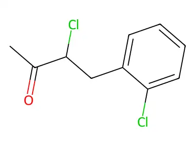 3-Chloro-4-(2-chlorophenyl)-2-butanone structure