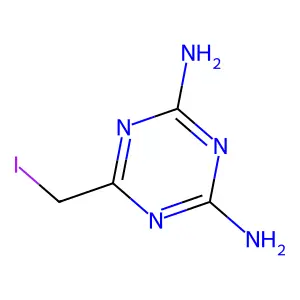 6-(碘甲基)-1,3,5-三嗪-2,4-二胺 structure