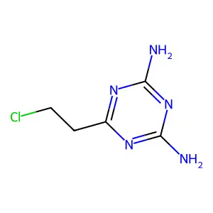 6-(2-氯乙基)-1,3,5-三嗪-2,4-二胺 structure