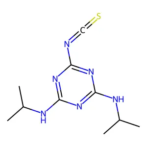 6-isothiocyanato-2-N,4-N-di(propan-2-yl)-1,3,5-triazine-2,4-diamine structure