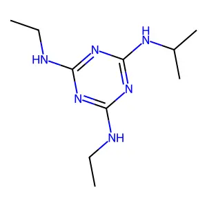N,N'-Diethyl-N''-isopropyl-1,3,5-triazine-2,4,6-triamine structure