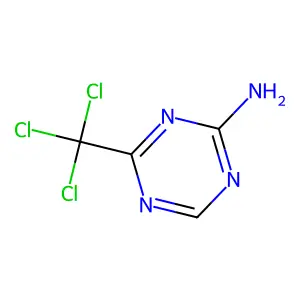 4-(Trichloromethyl)-1,3,5-triazin-2-amine structure