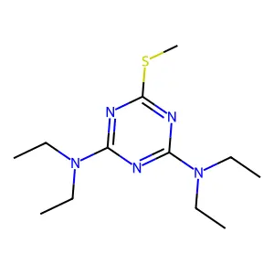 N,N,N',N'-Tetraethyl-6-(methylthio)-s-triazine-2,4-diamine structure