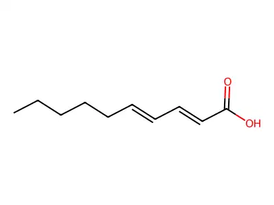 癸-2,4-二烯酸 structure