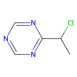 2-(1-Chloroethyl)-1,3,5-triazine structure