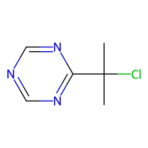 2-(2-Chloropropan-2-yl)-1,3,5-triazine structure