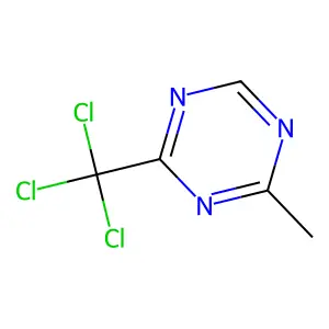 2-Methyl-4-(trichloromethyl)-1,3,5-triazine structure