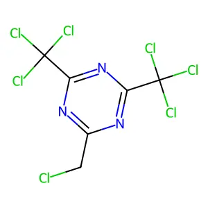 2-(Chloromethyl)-4,6-bis(trichloromethyl)-1,3,5-triazine structure