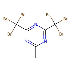 2-Methyl-4,6-bis(tribromomethyl)-1,3,5-triazine structure