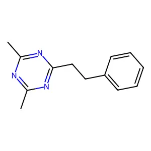 2,4-Dimethyl-6-(2-phenylethyl)-1,3,5-triazine structure