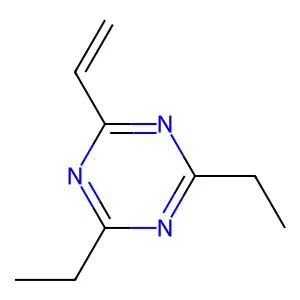 2-Ethenyl-4,6-diethyl-1,3,5-triazine structure