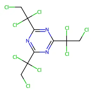 2,4,6-Tris(1,1,2-trichloroethyl)-1,3,5-triazine structure