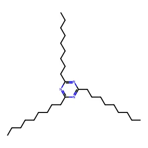 2,4,6-Tri(nonyl)-1,3,5-triazine structure