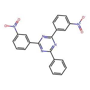 2,4-Bis(3-nitrophenyl)-6-phenyl-1,3,5-triazine structure