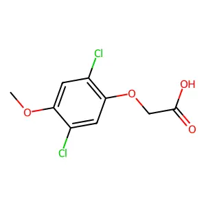 2,5-Dichloro-4-methoxyphenoxyacetic acid structure